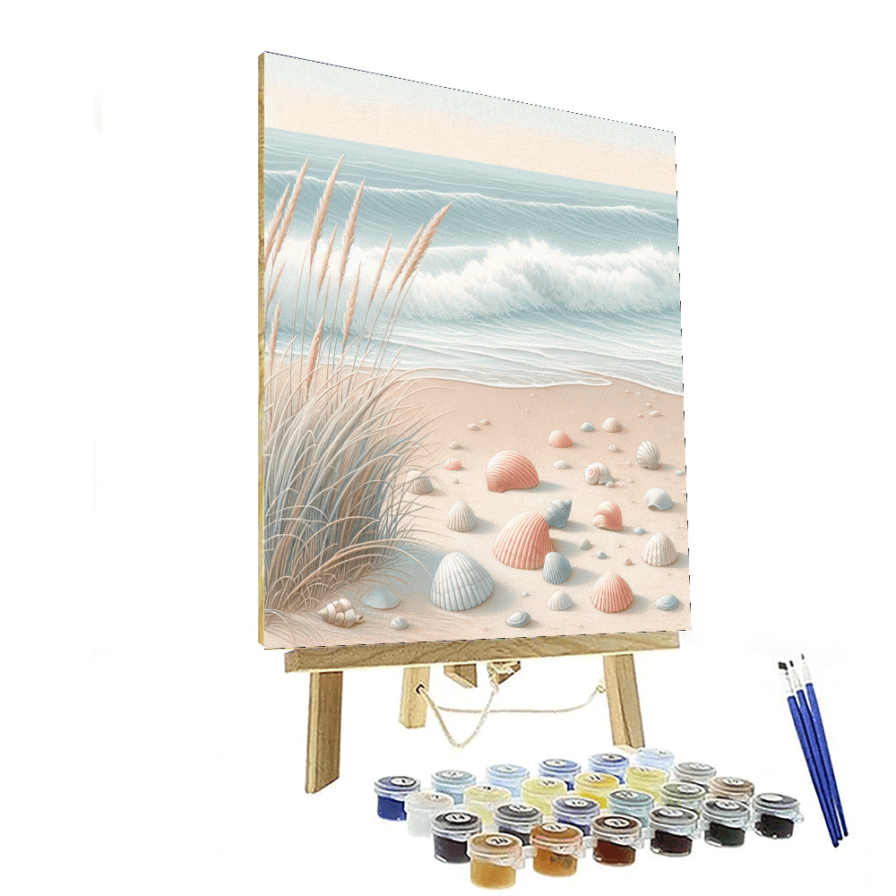 Charming Ocean Shoreline Paint By Color
