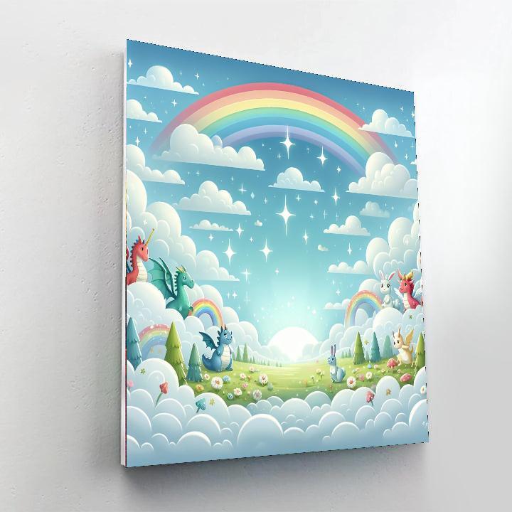 Magical Dreams In The Clouds Painting Number Kit