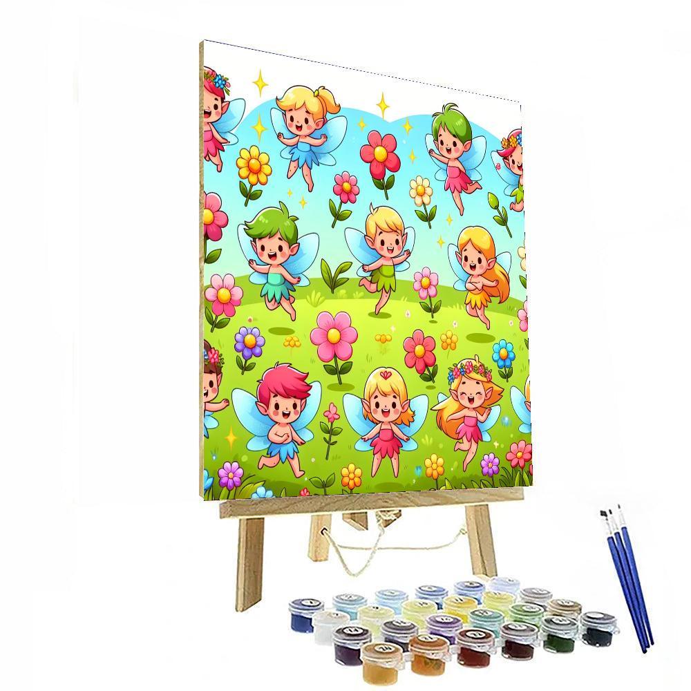Garden Of Delightful Fairies Paint By Color