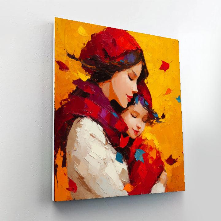 A Warm Embrace In Autumn Paint By Number