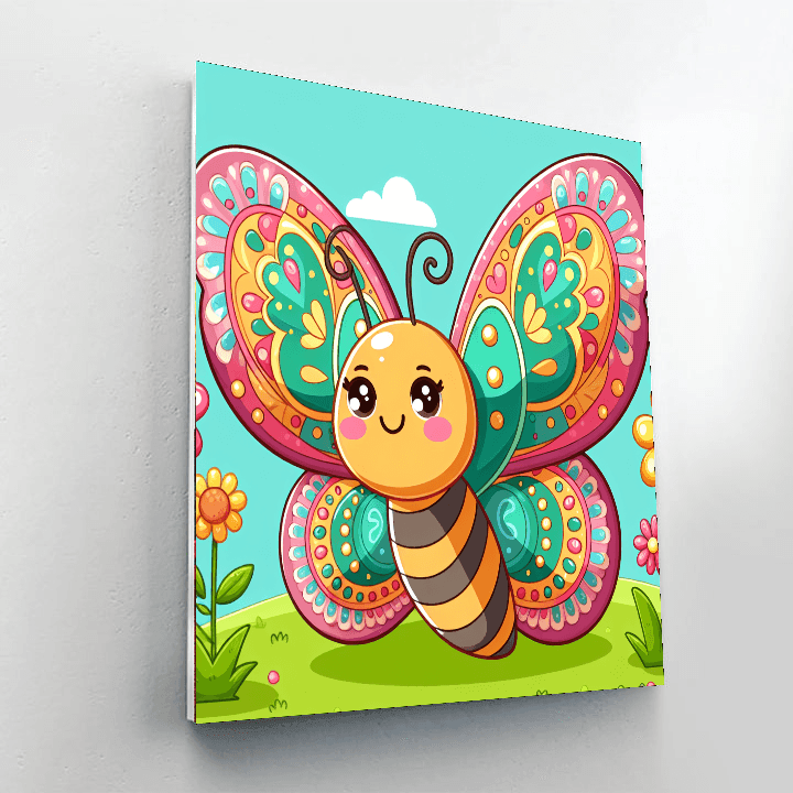Whimsical Butterfly Paint By Numbers Art