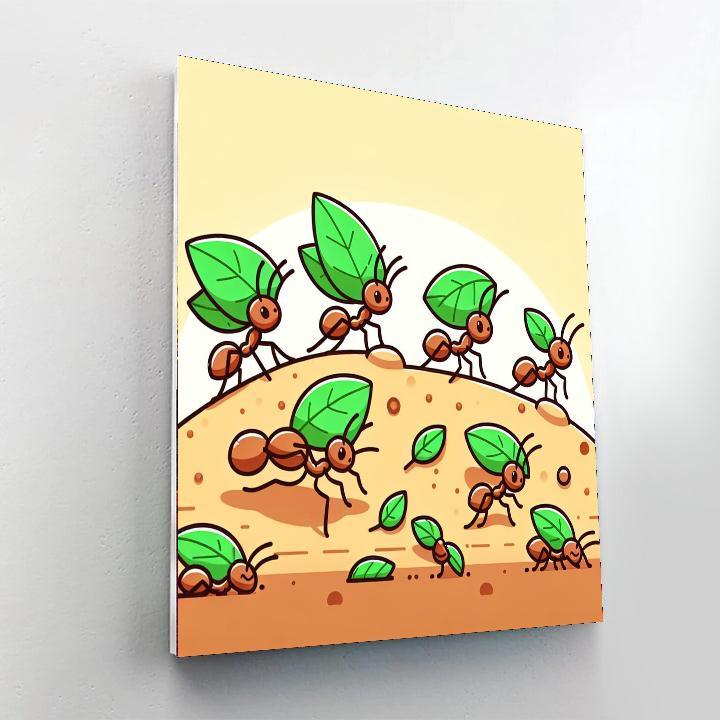 Busy Ants Paint By Numbers Art
