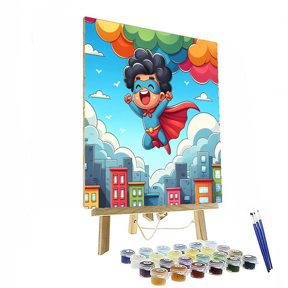 Little Superheroes Painting Number Kit