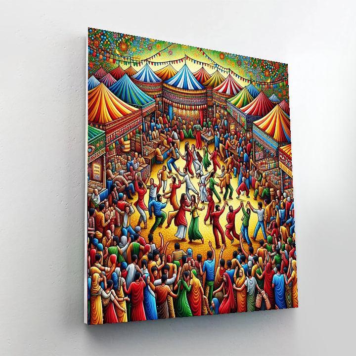 Lively Festival Celebration Paint By Color