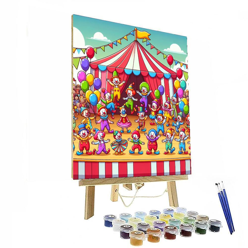 Circus Clown Carnival Paint By Numbers