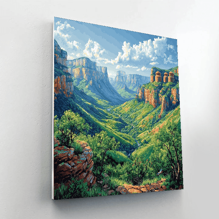 Blyde River Canyon - Mpumalanga Painting Number Kit