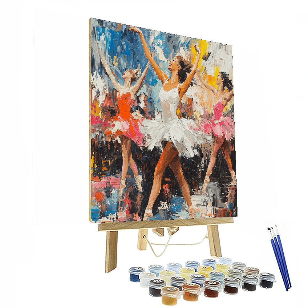 Degas Inspired Dynamic Dance - DIY Painting By Numbers Kit