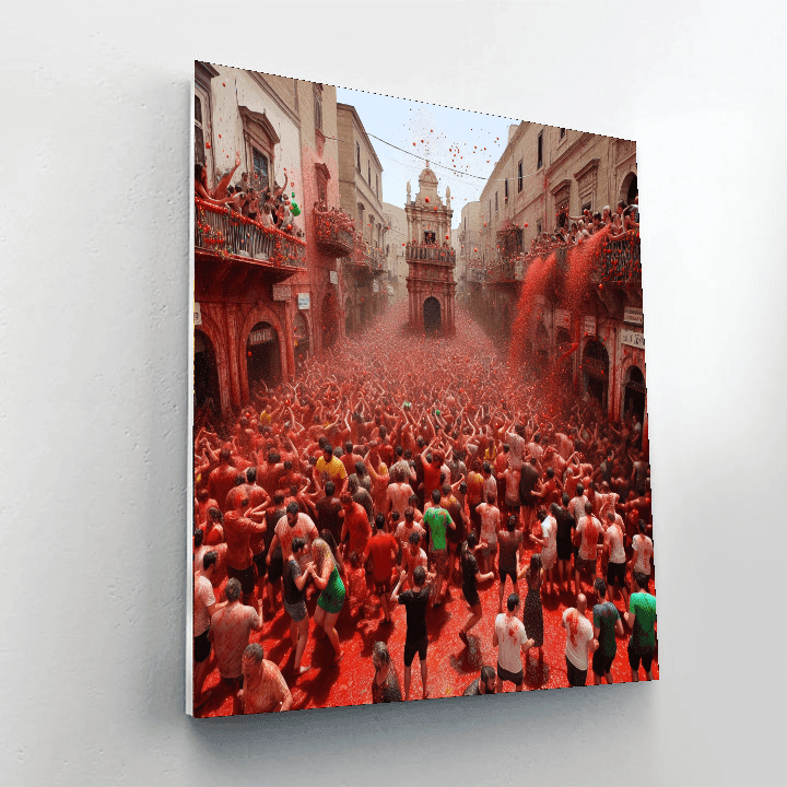 The Tomato Festival - Spain Paint By Numbers Kits