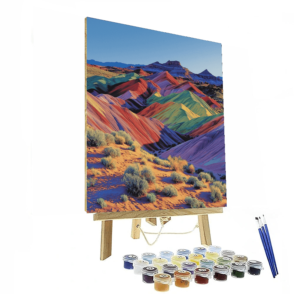 Rainbow Valley - Chile Number Painting