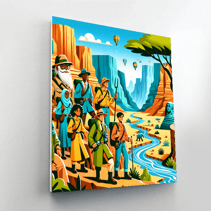 Explorer’s Canyon Journey Paint By Color