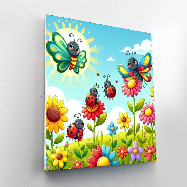 Garden Of Insects Paint By Number