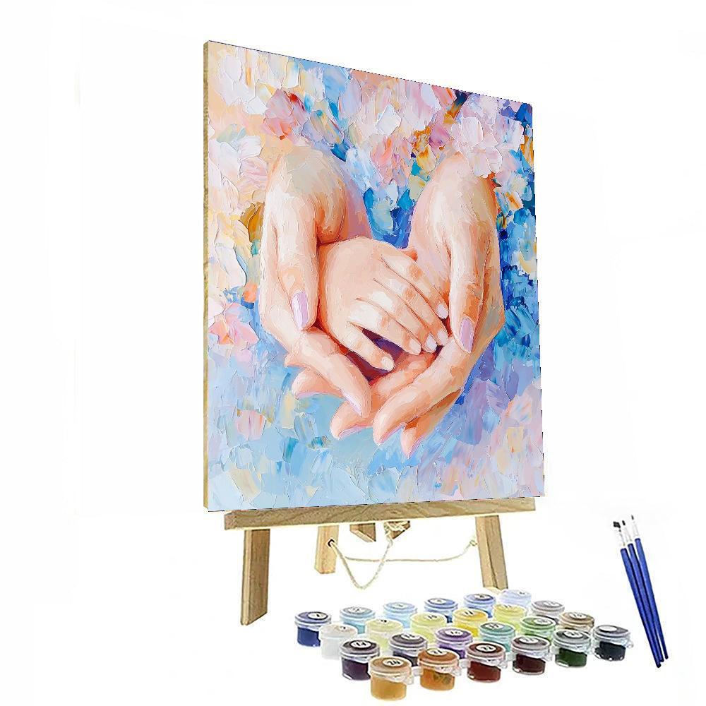 Mom's Caring Hands Painting By Numbers Kit