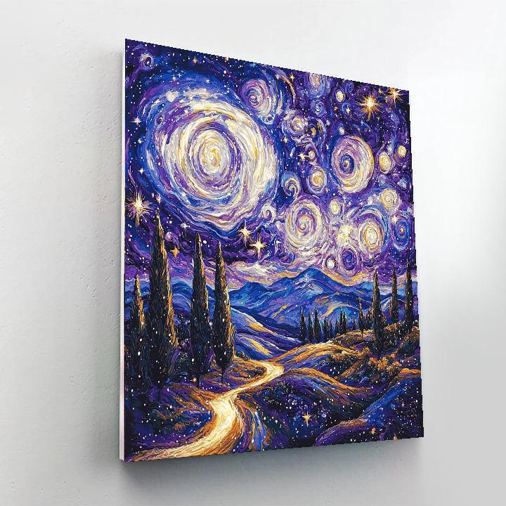 Michelangelo Inspired Celestial Rhythm  Painting By Numbers Kit