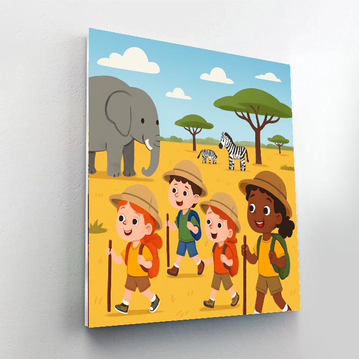 Savanna Adventure Trail Paint By Numbers Kits