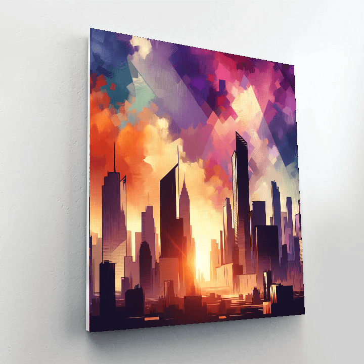 Inspiring Urban Skyline Paint By Number