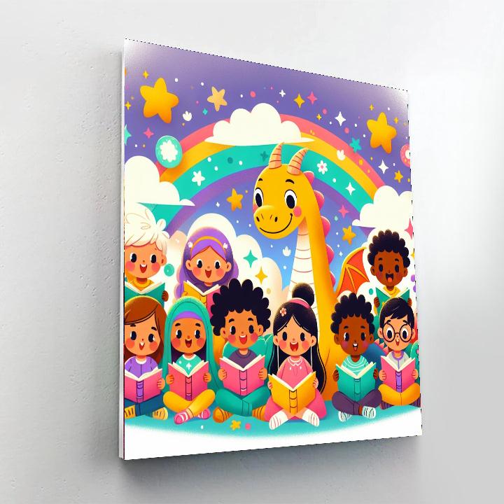 Dragon Tales DIY Paint By Numbers