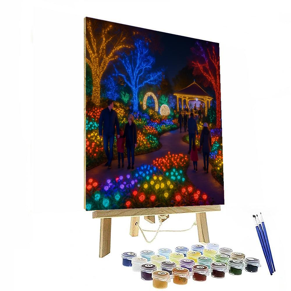 Luminations At The Dallas Arboretum Painting By Numbers Kit