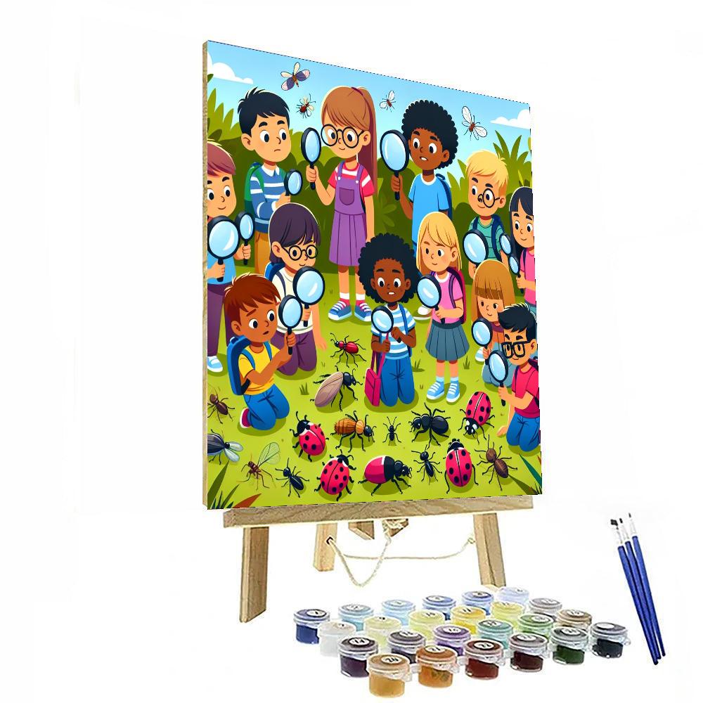 Creepy Crawly Critter Hunt Numbered Painting Kits