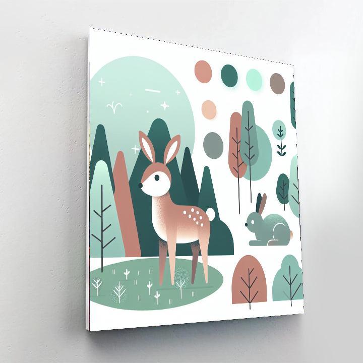 Woodland Hideaway Paint By Numbers Art