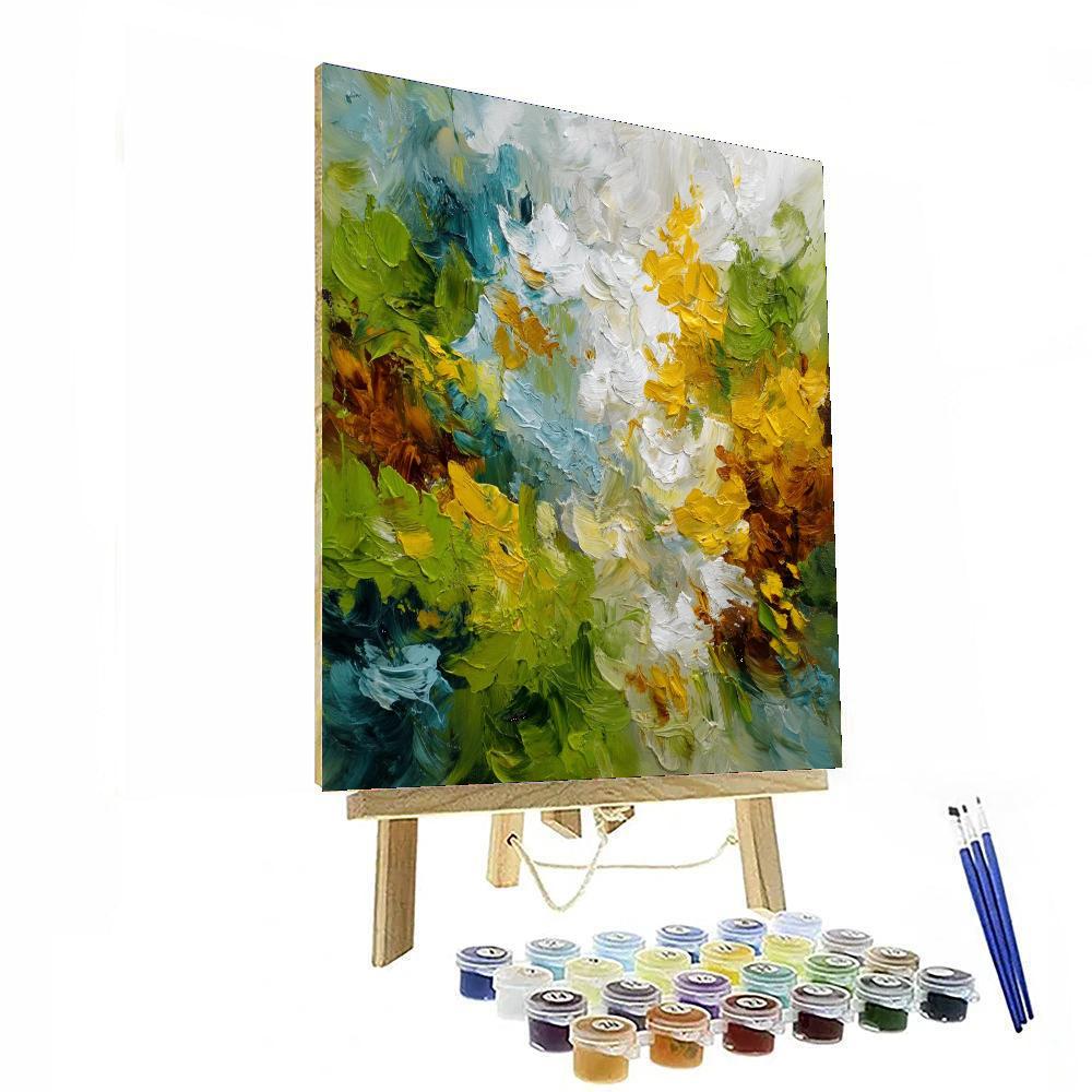 Jackson Pollock Inspired Nature's Whirl  Paint By Number