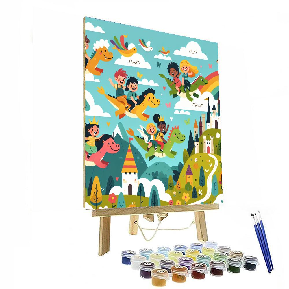 Mighty Dragon Defenders DIY Paint By Numbers