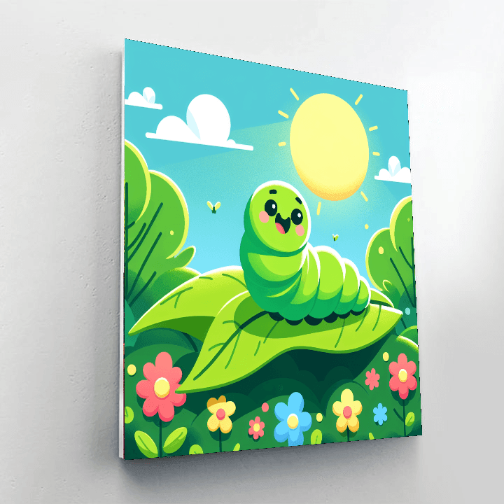 Merry Caterpillar Paint By Numbers