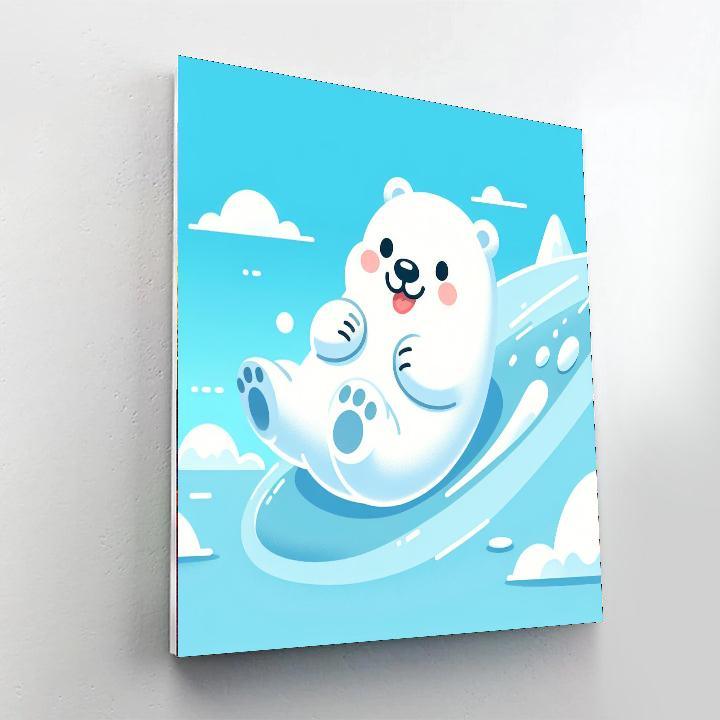 Silly Polar Bear Paint By Number