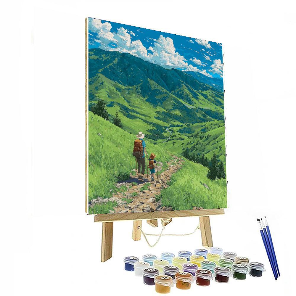 Mom And Me On A Journey Number Painting