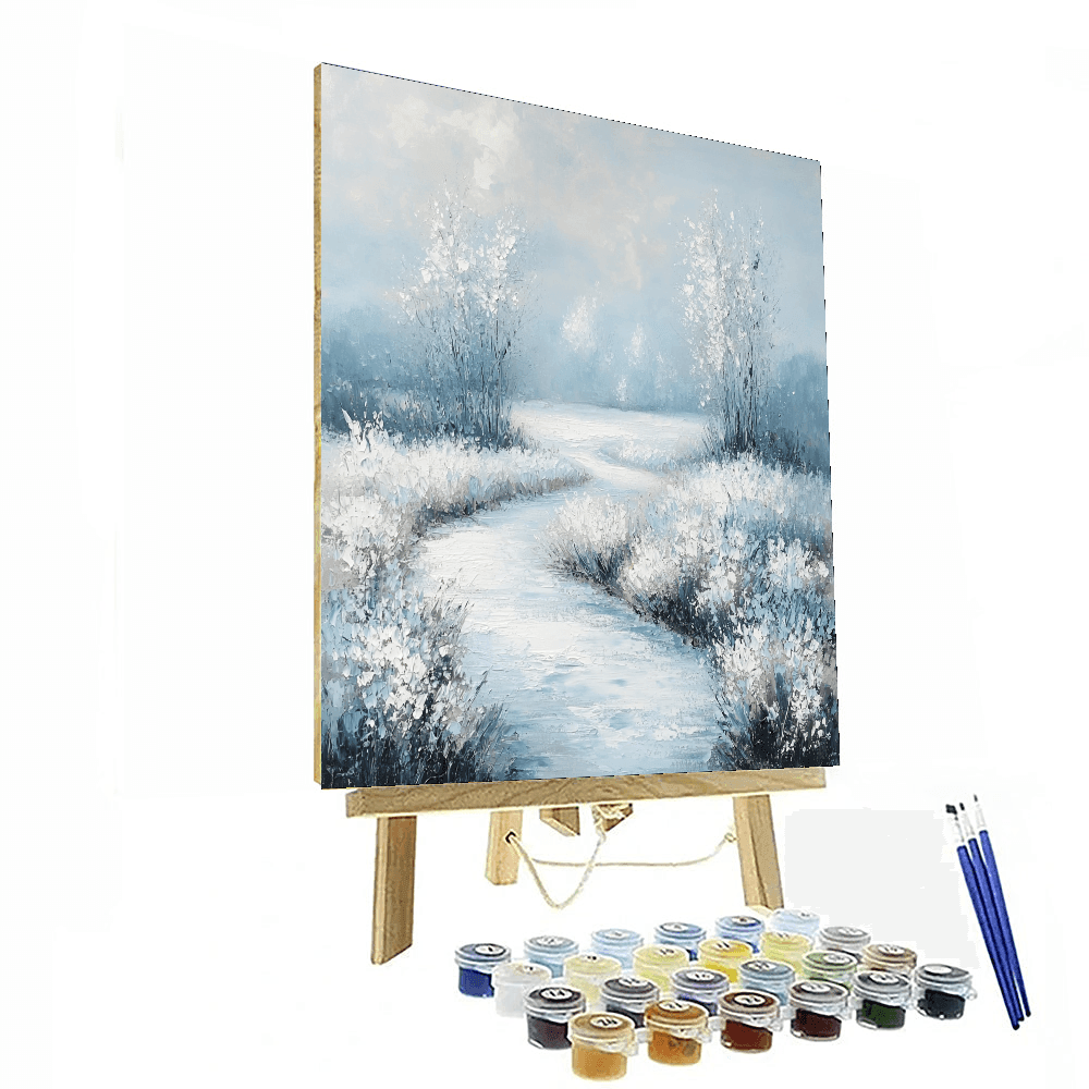 Monet Inspired Frosted Meadow  Paint By Number