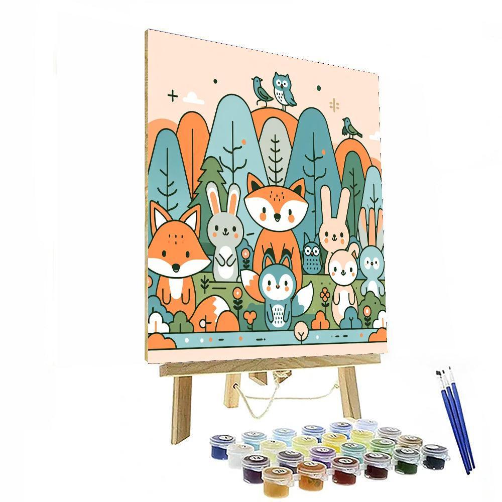 Mystical Woodland Gathering Paint By Number