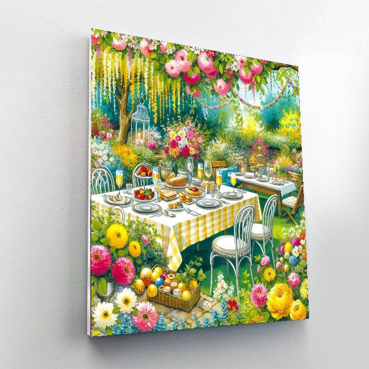 Spring Garden Brunch Painting By Numbers Kit