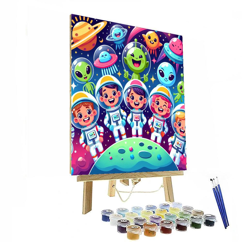 Sassy Space Expedition Painting Number Kit