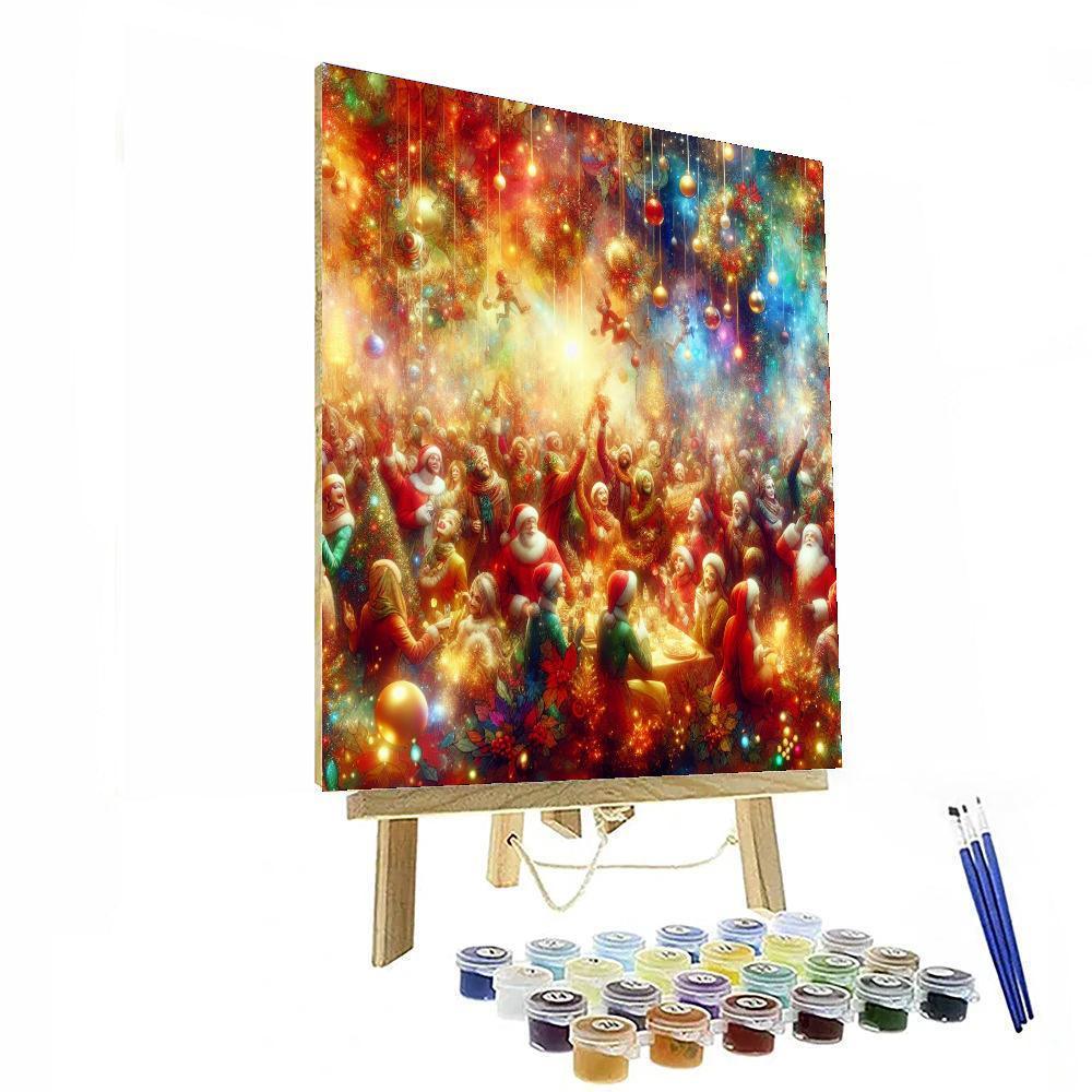 Charming Holiday Festivities Numbered Painting Kits