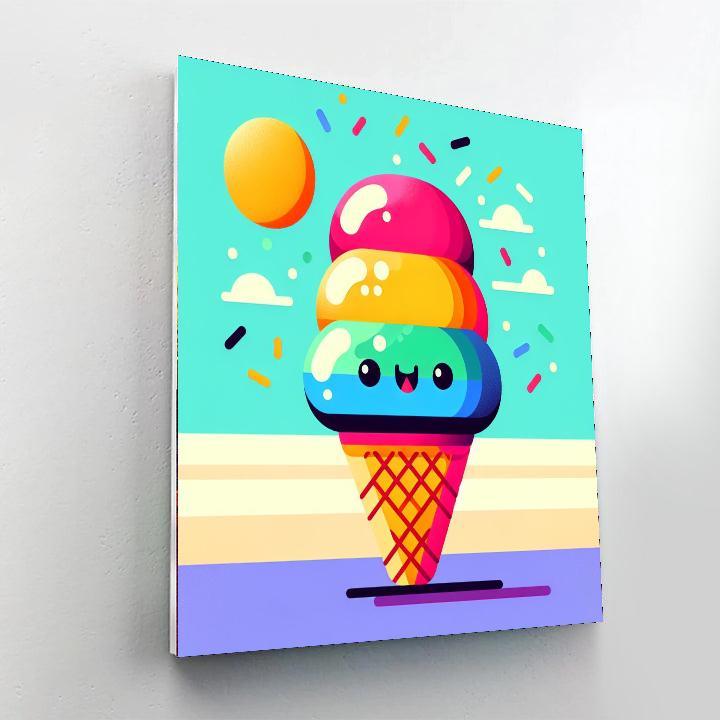 Happy Ice Cream Paint By Color