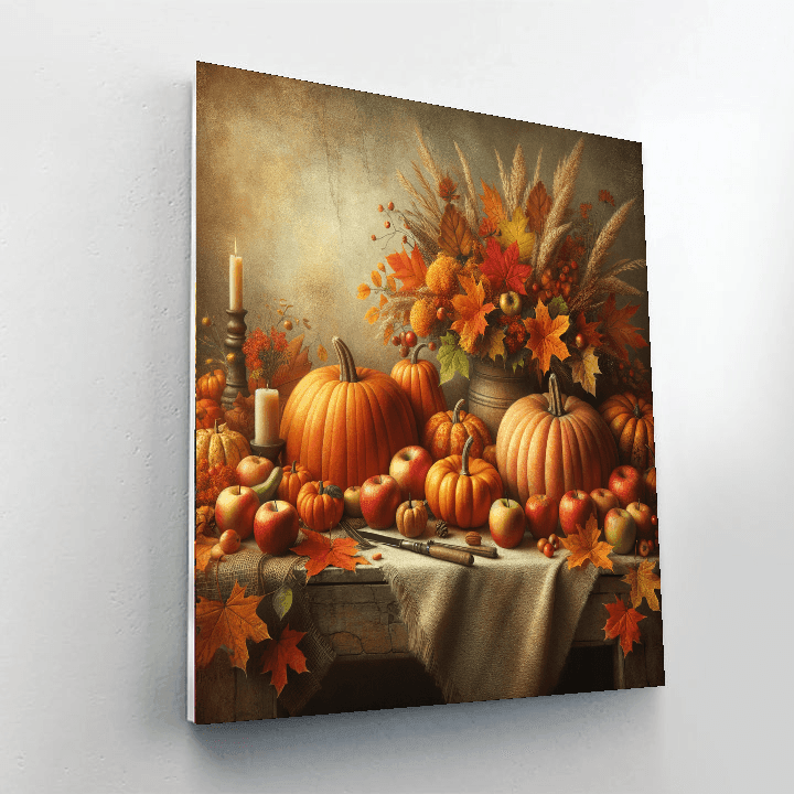 Autumn Harvest Festivities Numbered Painting Kits