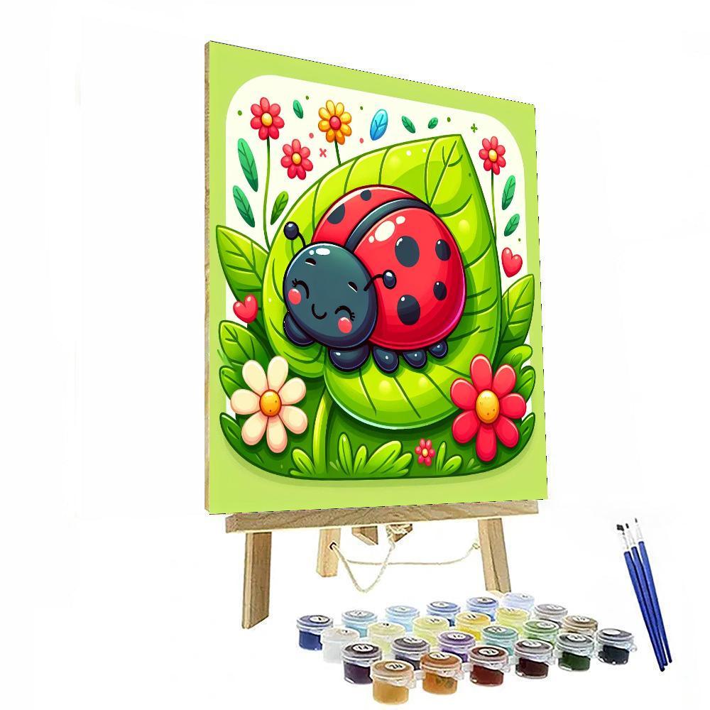 Elegant Ladybug Number Painting