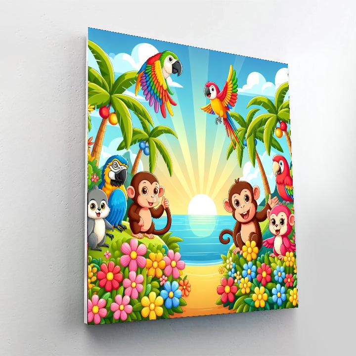 Adventure On Fantasy Island Painting Number Kit