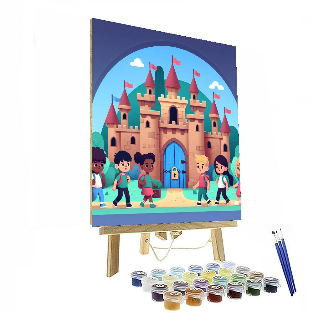 Castle Mystery Challenge Painting Number Kit