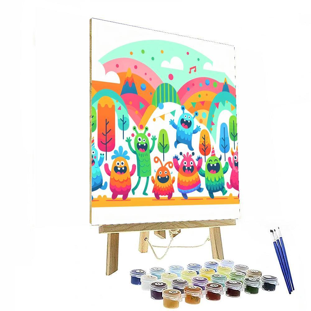 Friendly Monster Mash Painting By Numbers Kit