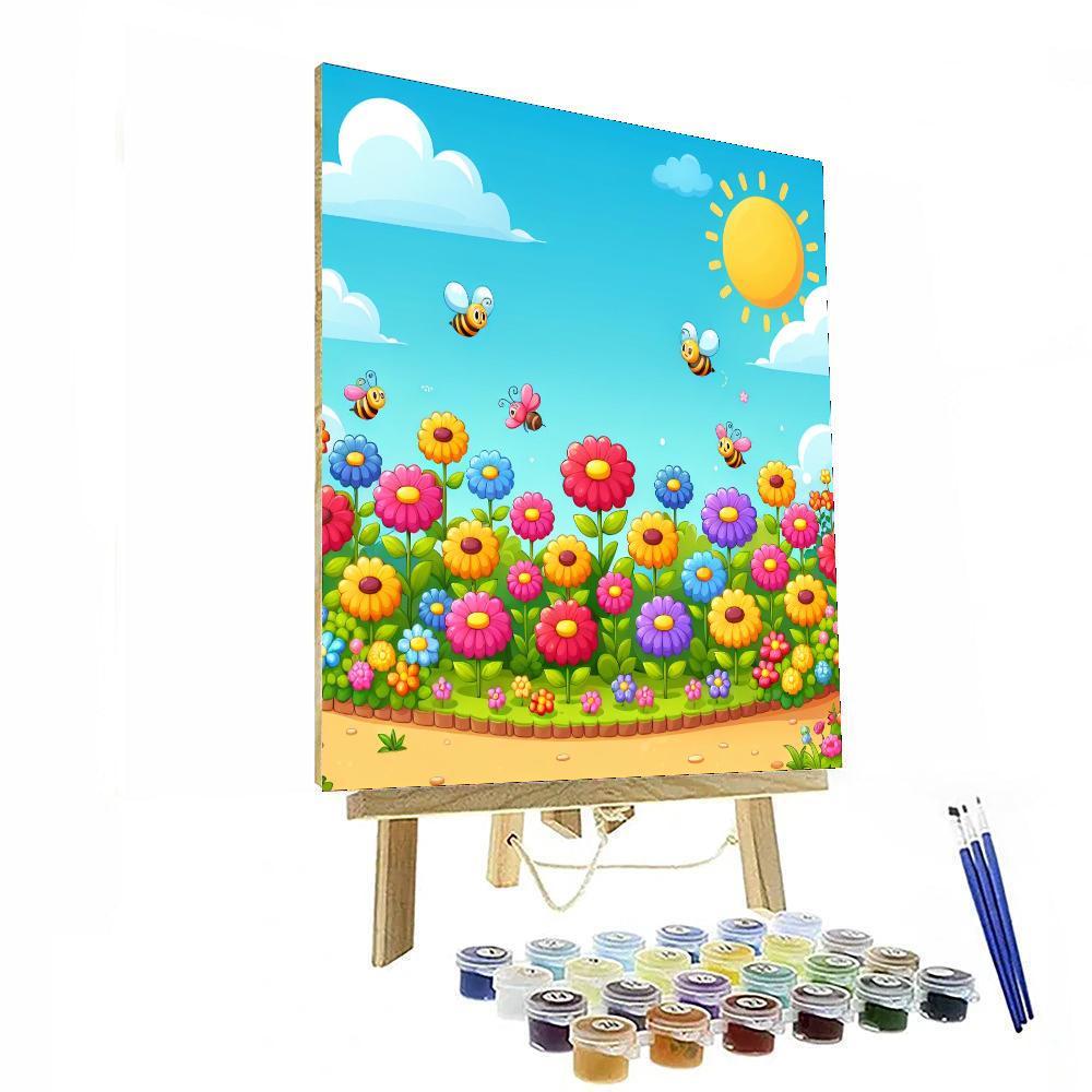 Magical Rainbow Garden DIY Paint By Numbers