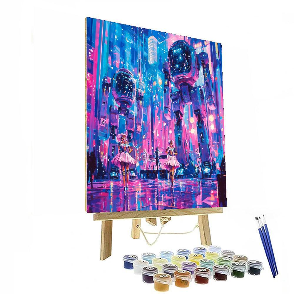 The Robot Restaurant - Tokyo Paint By Color