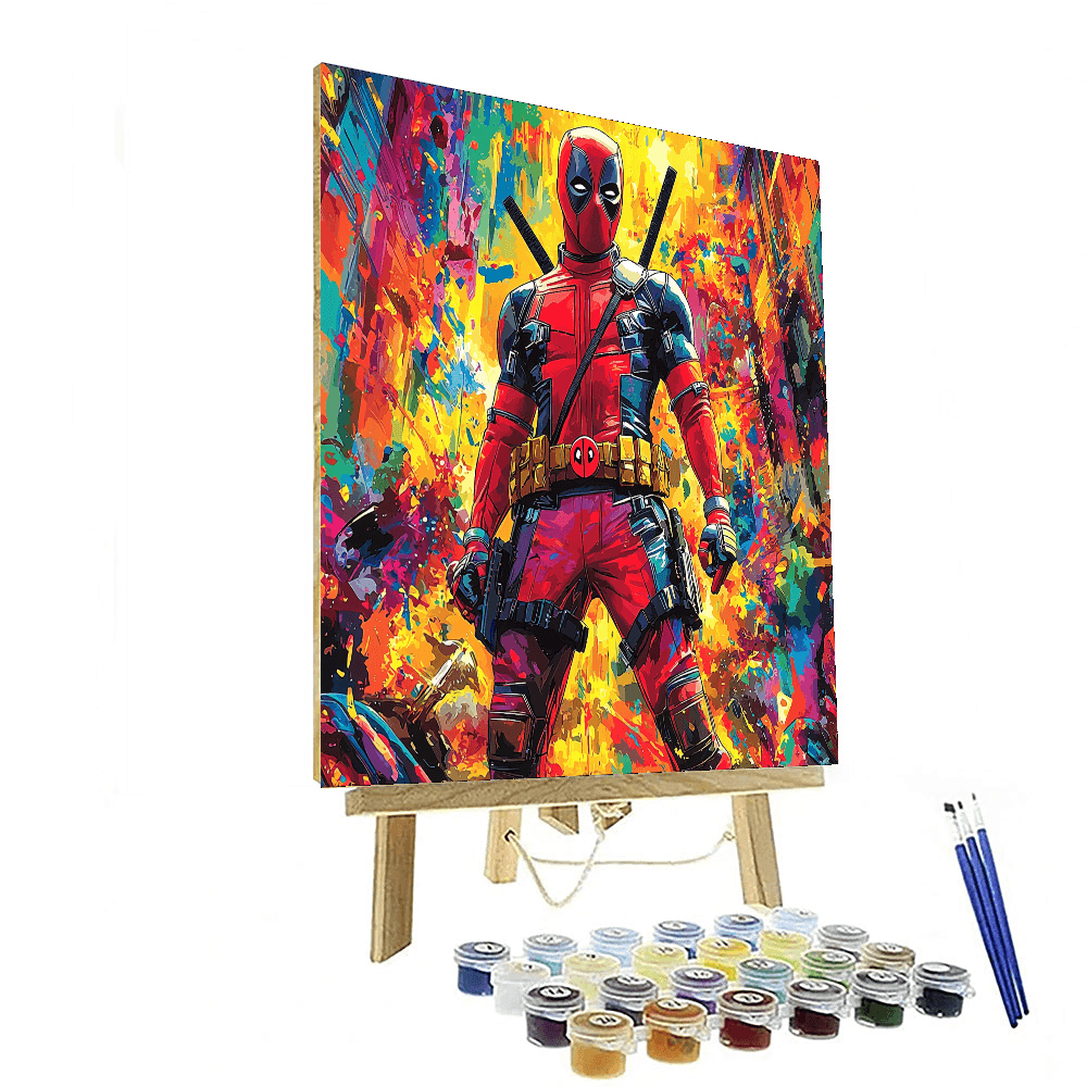 Ryan Reynolds: The Dashing Humor Of Deadpool Paint By Numbers