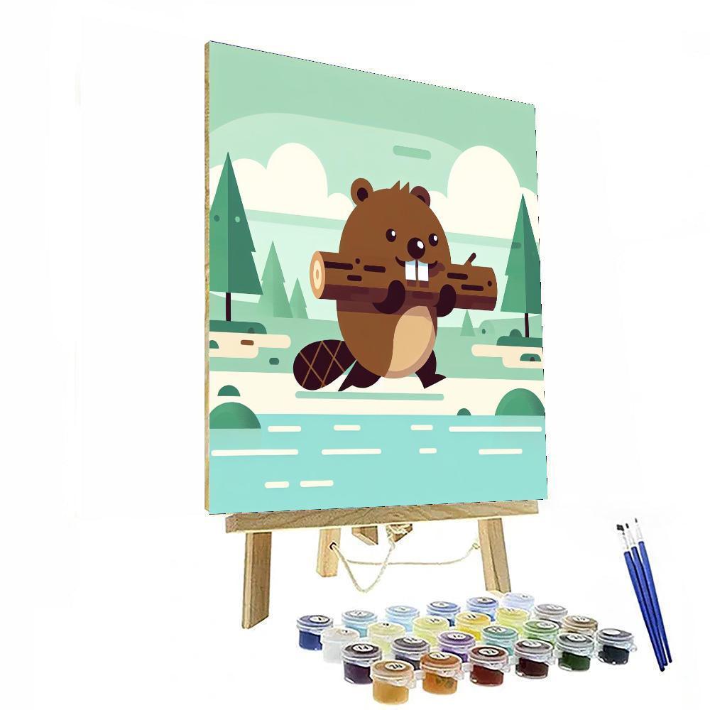Bouncy Beaver Paint By Numbers Kits