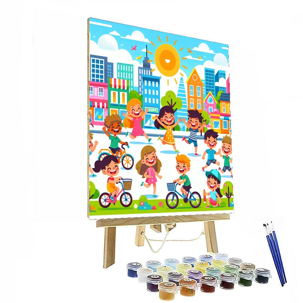 Dreamy City Adventures Paint By Numbers Art