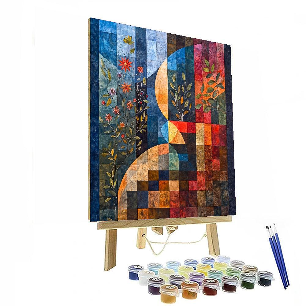 Paul Klee Inspired Rhythm Of The Seasons  Numbered Painting Kits