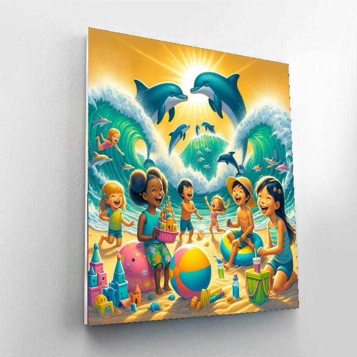 Playful Ocean Frolic Paint By Color