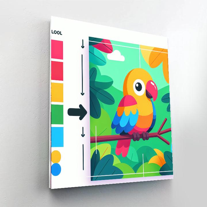 Jolly Parrot Paradise Paint By Number