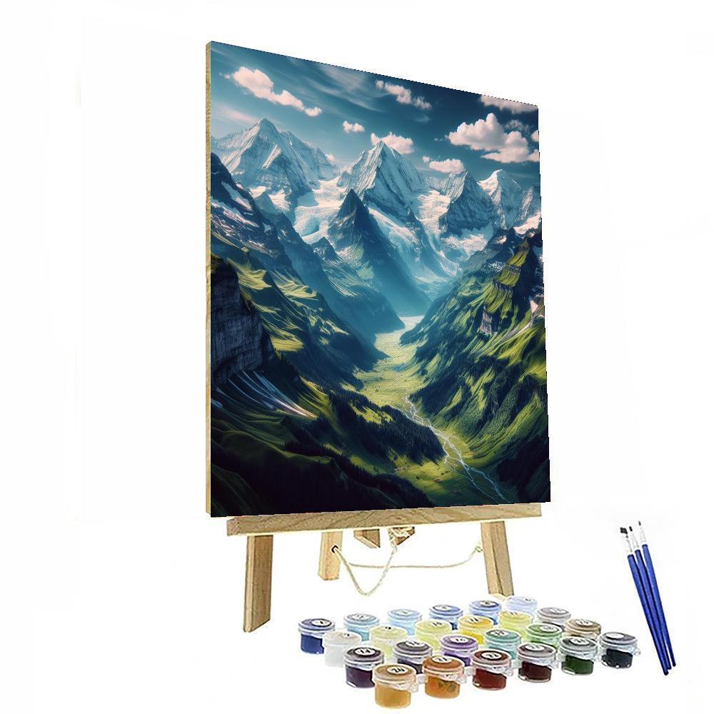 Enchanted Alpine Escape Painting By Numbers Kit