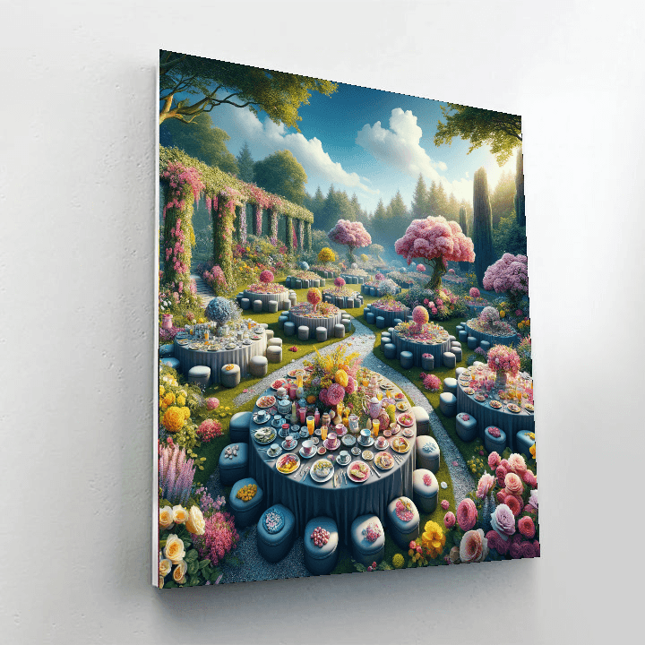 Garden Tea Party Delight Paint By Numbers