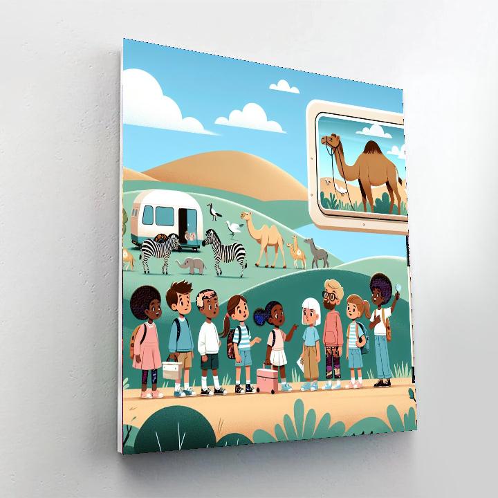 Curious Critter Caravan Numbered Painting Kits